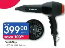 Clicks Toni&Guy 1800 Watt Hairdryer offer