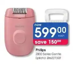 Clicks Philips 2000 Series Gentle Epilator Bre227/00 offer