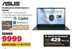 HiFi Corp ASUS VivoBook Go E1504 Ryzen 3 Laptop offer
