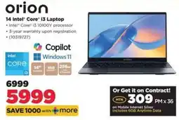 HiFi Corp Orion 14 Intel Core i3 Laptop offer