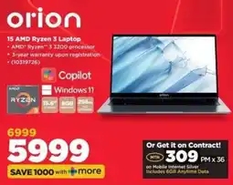 HiFi Corp Orion 15 AMD Ryzen 3 Laptop offer