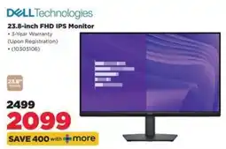 HiFi Corp DELL Technologies 23.8-inch FHD IPS Monitor offer