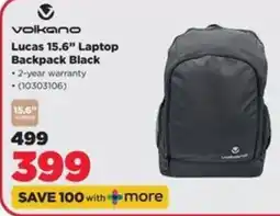 HiFi Corp volkano Lucas 15.6" Laptop Backpack Black offer