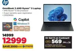 HiFi Corp HP OmniBook 3 AMD Ryzen 5 Laptop offer