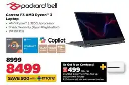 HiFi Corp Packard Bell Carrera F3 AMD Ryzen 3 Laptop offer