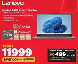 HiFi Corp Lenovo IdeaPad 3 AMD Ryzen 5 Laptop offer