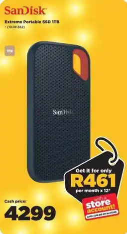HiFi Corp SanDisk Extreme Portable SSD 1TB offer