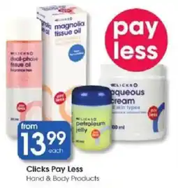 Clicks ClicksO aqueous cream offer