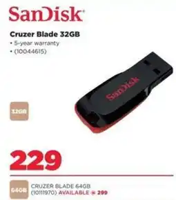HiFi Corp SanDisk Cruzer Blade 32GB offer