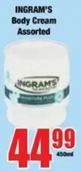 Boxer Ingram's Body Cream Assorted offer