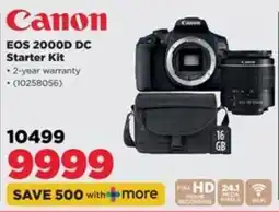 HiFi Corp Canon EOS 2000D DC Starter Kit offer
