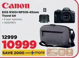 HiFi Corp Canon EOS R100+RFS18-45mm Travel kit offer