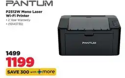 HiFi Corp PANTUM P2512W Mono Laser Wi-Fi Printer offer