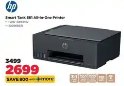 HiFi Corp HP Smart Tank 581 All-in-One Printer offer