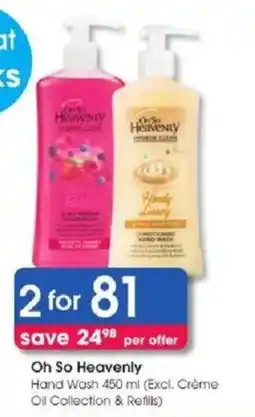 Clicks Oh So Heavenly Hand Wash offer
