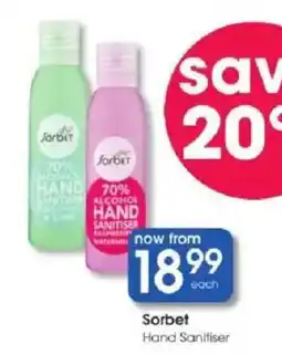 Clicks Sorbet Hand Sanitiser offer