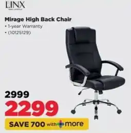HiFi Corp Mirage High Back Chair offer