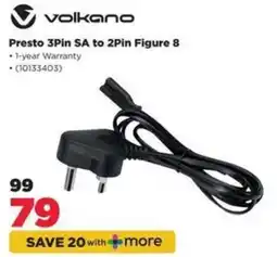 HiFi Corp Volkano Presto 3Pin SA to 2Pin Figure 8 offer