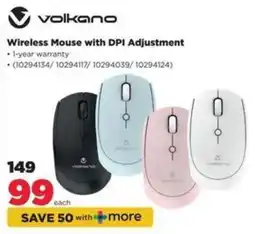 HiFi Corp Volkano Wireless Mouse with DPI Adjustment offer