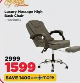 HiFi Corp Vegas Furniture Luxury Massage High Back Chair offer