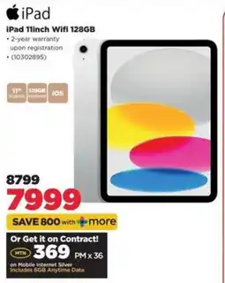HiFi Corp iPad 11inch Wifi 128GB offer