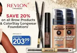 Clicks Revlon Brow Products & ColorStay Longwear Foundations offer