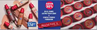 Clicks Rimmel Lasting Finish Liquid & Compact Powder Foundation offer