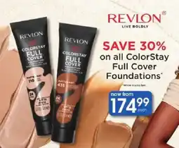 Clicks Revlon ColorStay Full Cover Foundations offer