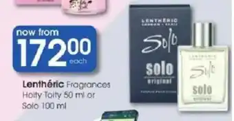 Clicks Lenthéric Fragrances offer
