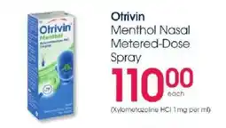 Clicks Otrivin Menthol Nasal Metered-Dose Spray offer