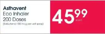 Clicks Asthavent Eco Inhaler offer