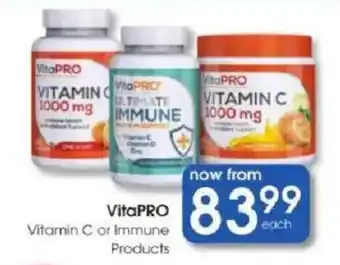 Clicks VitaPRO Vitamin C or Immune Products offer