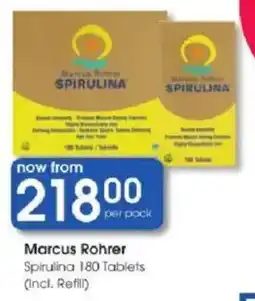 Clicks Marcus Rohrer Spirulina offer