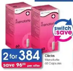 Clicks Menoforte offer