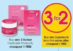 Clicks Sorbet Footcare Products offer