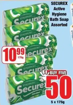 Boxer Securex Active Hygiene Bath Soap Assorted offer