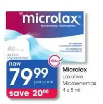 Clicks Microlax Laxative Microenemas offer