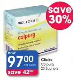 Clicks Colpurg offer