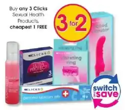 Clicks Clicks Sexual Health Products offer