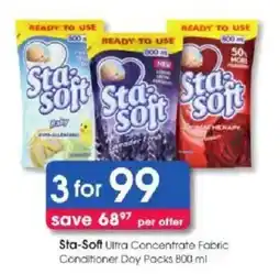 Clicks Sta-Soft Ultra Concentrate Fabric Conditioner Day Packs offer