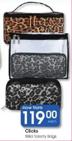 Clicks Clicks Wild Toilettry Bags offer