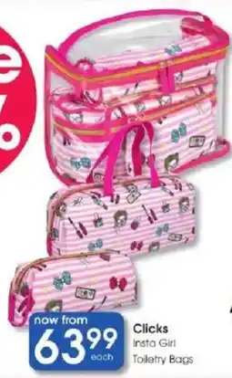 Clicks Clicks Insta Girl Toilettry Bags offer