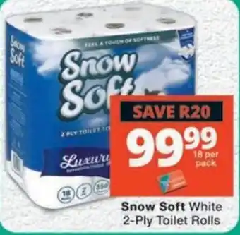 Snow Soft White 2-Ply Toilet Rolls