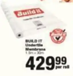 Build It Build It Undertile Membrane offer