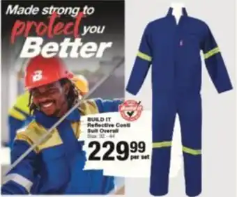 Build It BUILD IT Reflective Conti Suit Overall offer