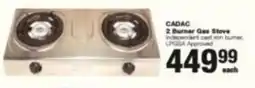 Build It CADAC 2 Burner Gas Stove offer