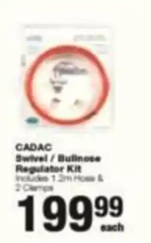Build It CADAC Swivel / Bullnose Regulator Kit offer