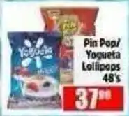 Devland Cash And Carry Pin Pop/ Yogueta Lollipops offer