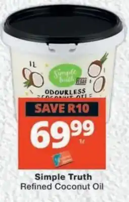 MediRite Simple Truth Refined Coconut Oil offer