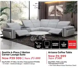 Home Corp Seattle 2 Motion Corner Lounge Suite offer